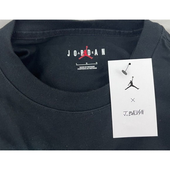 Jordan x J Balvin Short Sleeve Graphic Black Shirt DR2962-010 Mens Size L - Picture 7 of 7